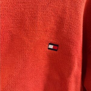 Tommy Hilfiger Men's Vibrant Red Crewneck Sweater